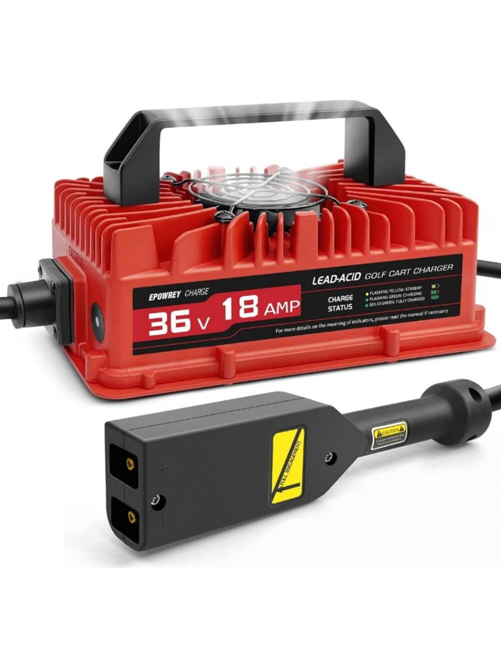 18 AMP 36V Golf Cart Battery Charger - Fast Charging for EZGO TXT & More